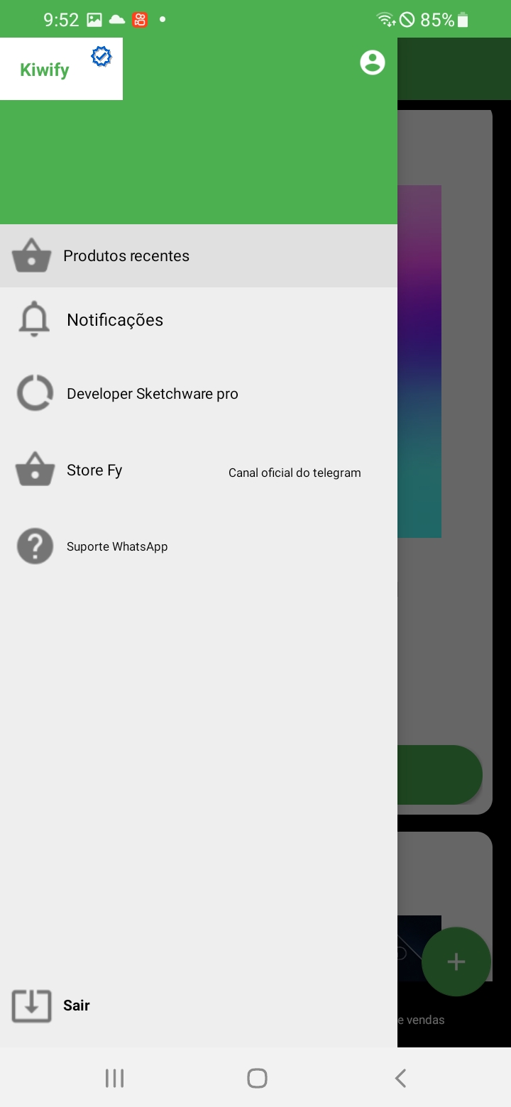 Kiwify produtos — captura de tela 2