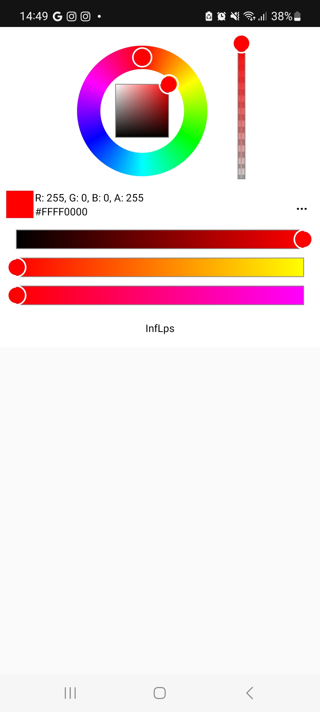 Color picker — captura de tela 1