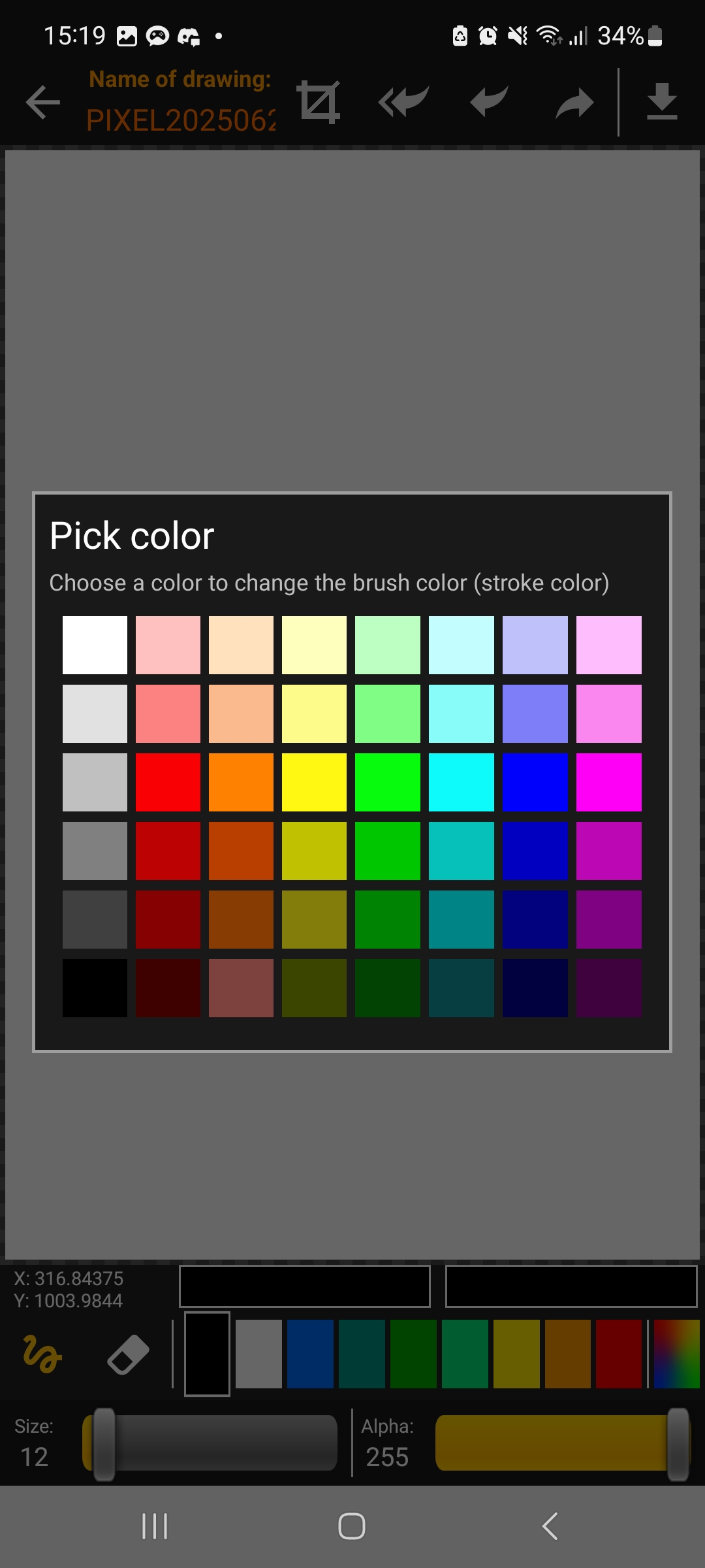 Pixels Paint — captura de tela 4