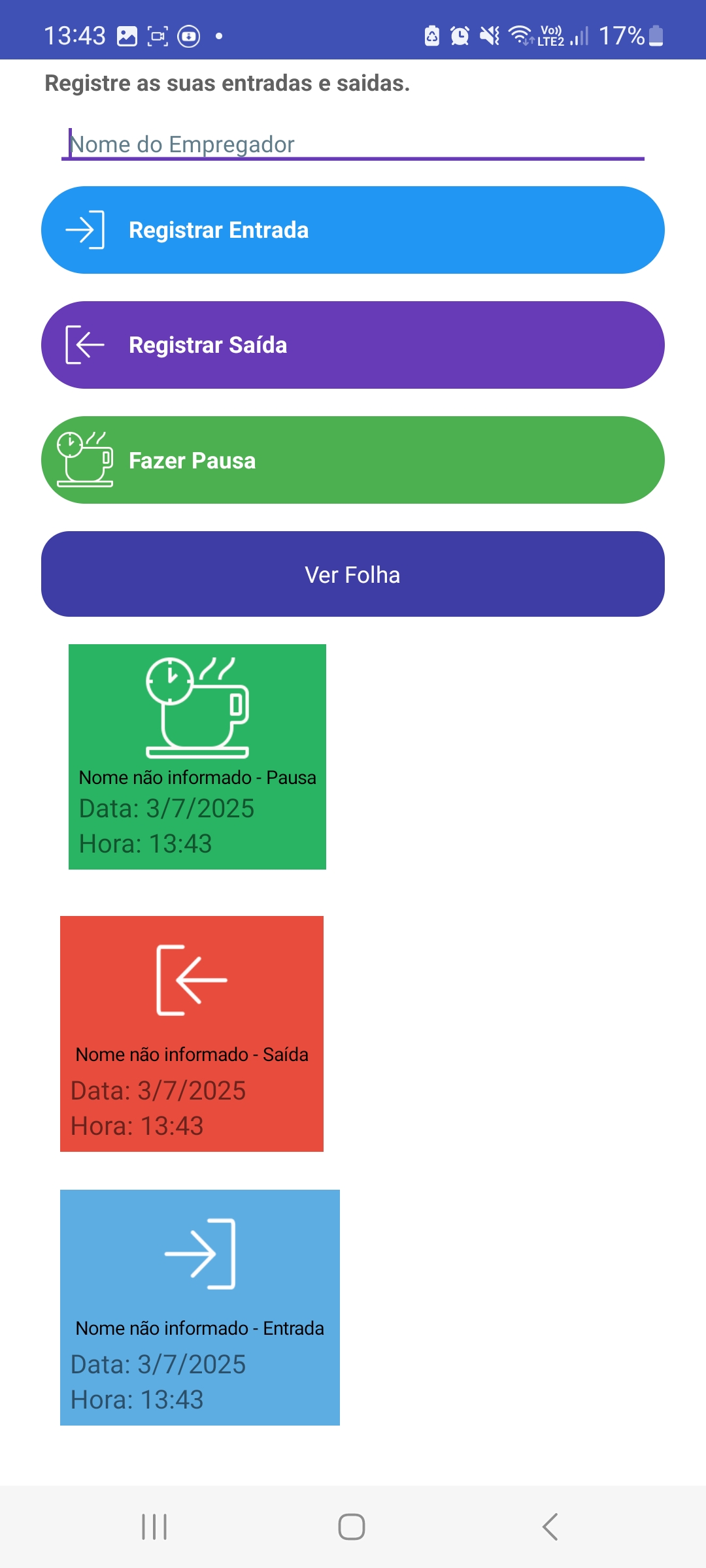 Registro Ponto pro2 — captura de tela 3