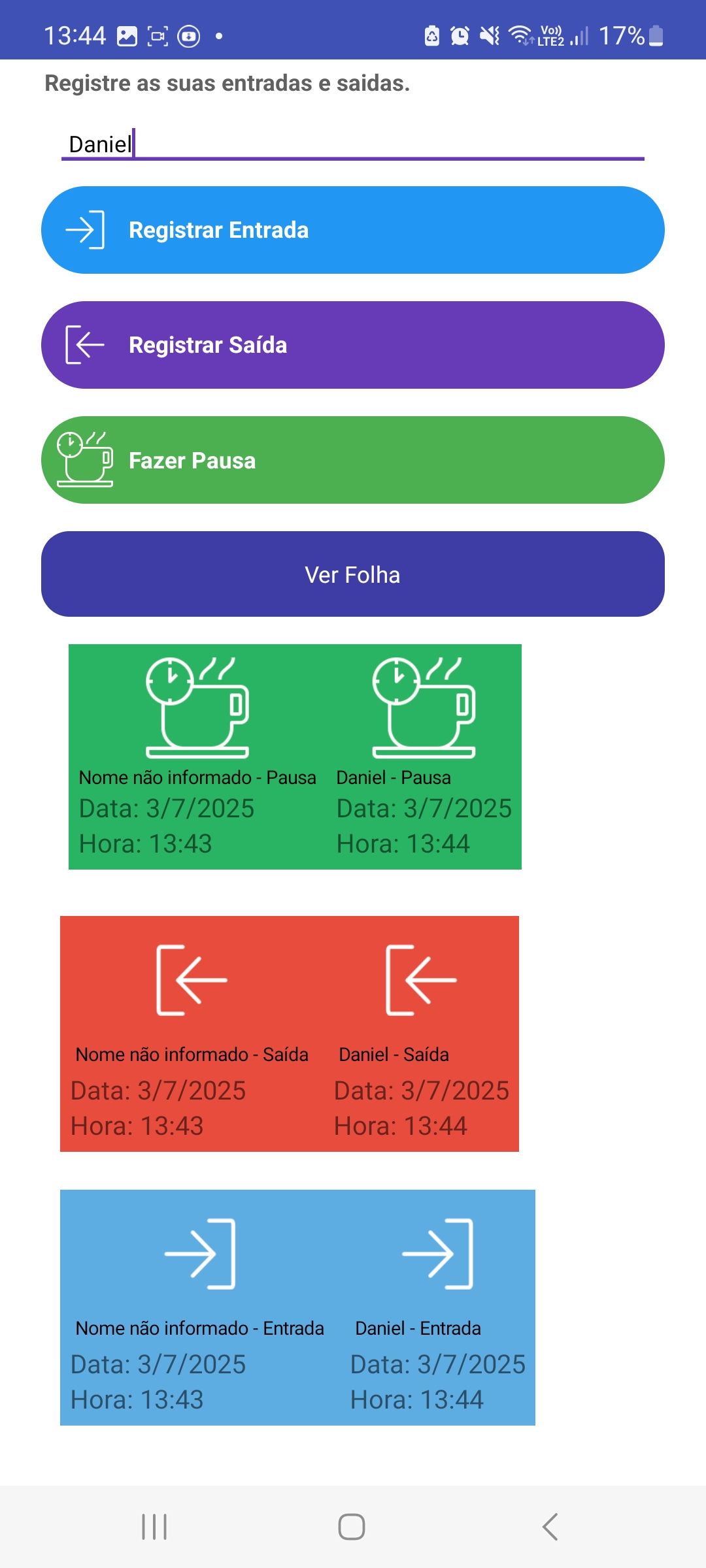 Registro Ponto pro2 — captura de tela 4