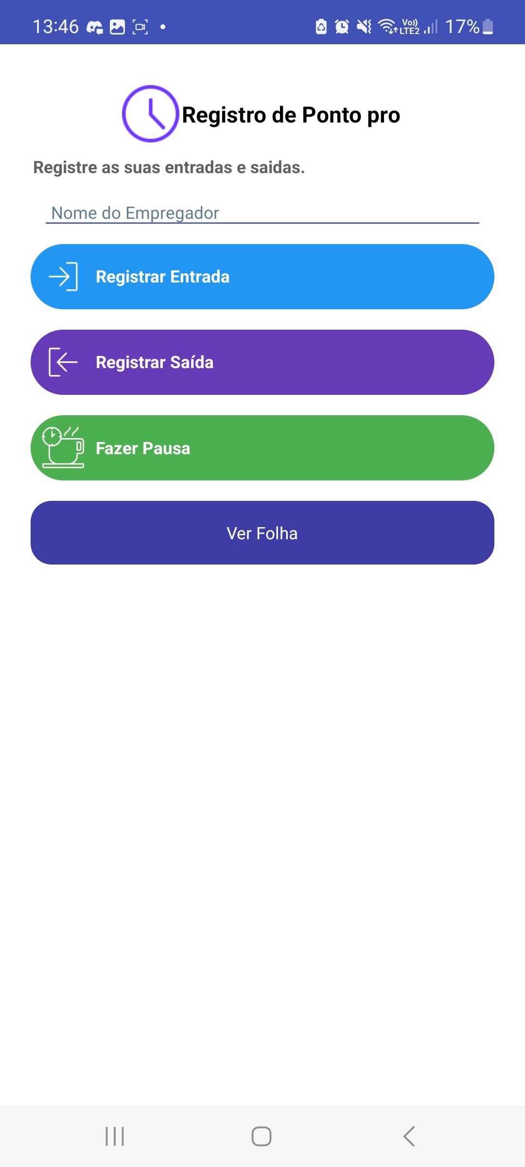 Registro Ponto pro2 — captura de tela 2