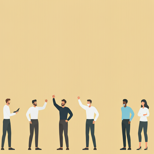 Diverse professionals collaborating and achieving goals