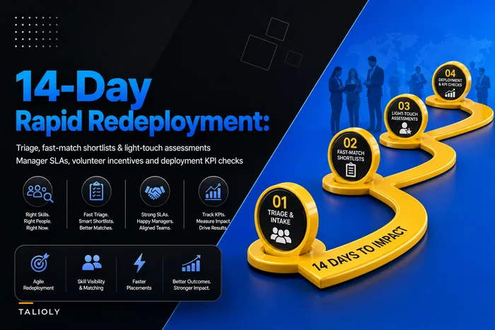 14‑day rapid redeployment playbook to fill urgent cross‑functional gaps