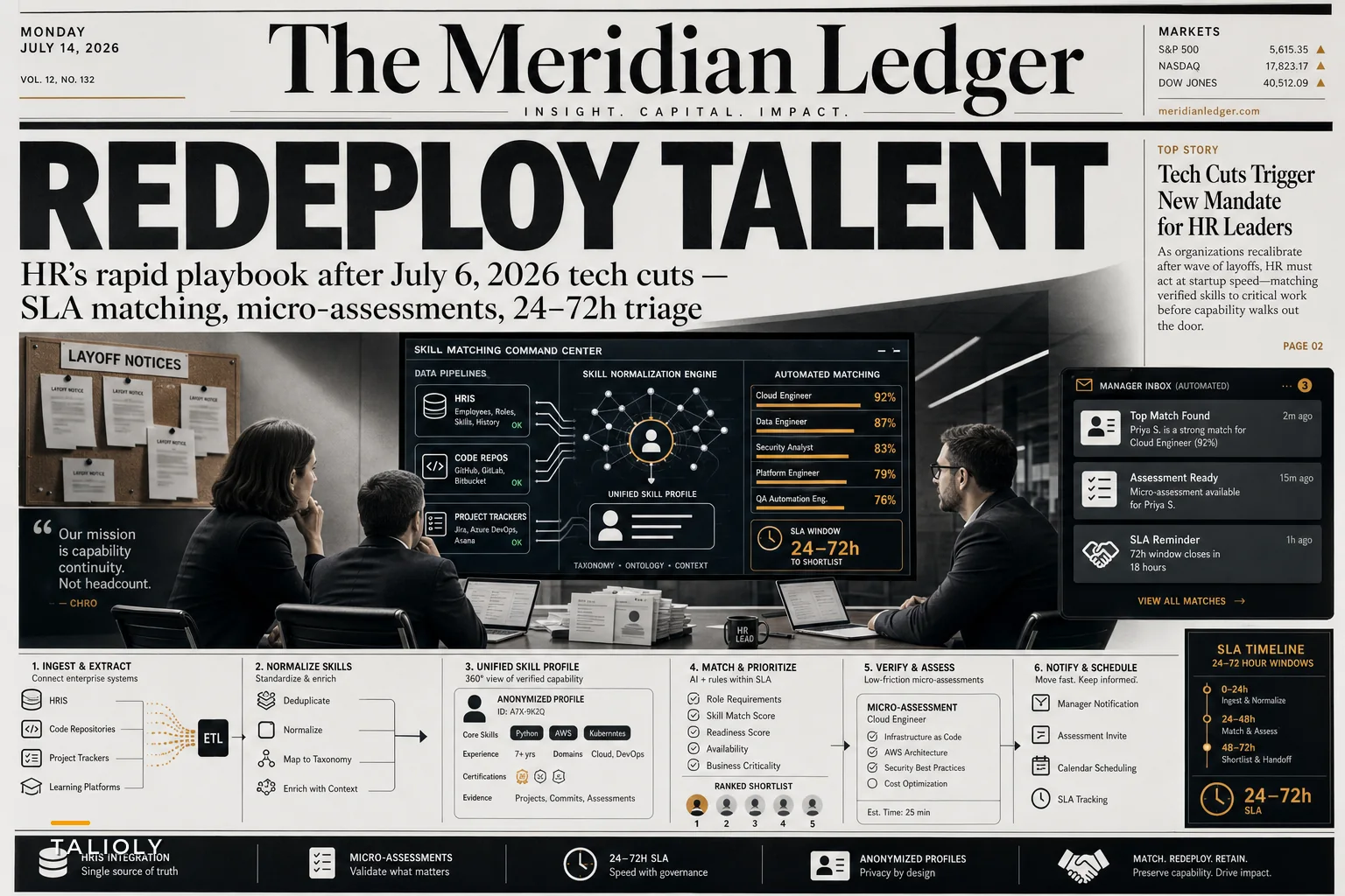 After mass tech layoffs: 6 operational steps HR teams can redeploy talent fast using verified skill profiles