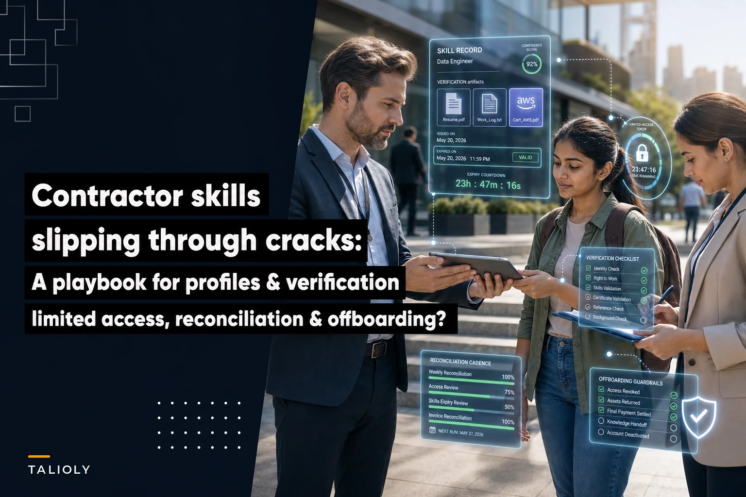Contractor skills are slipping through the cracks — a playbook for profiles, verification and access controls