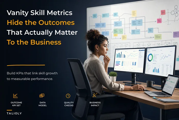 Don't measure skills with vanity metrics — a KPI library and dashboard model that ties skills to business outcomes