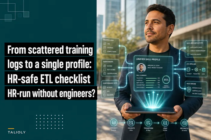 From scattered training logs to a single employee skill profile: an HR-safe ETL checklist