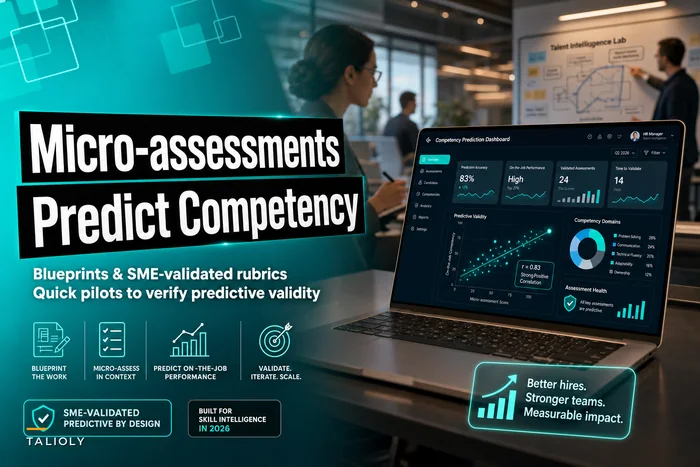 Micro-assessments that actually predict on-the-job competency — blueprints and quick validation experiments