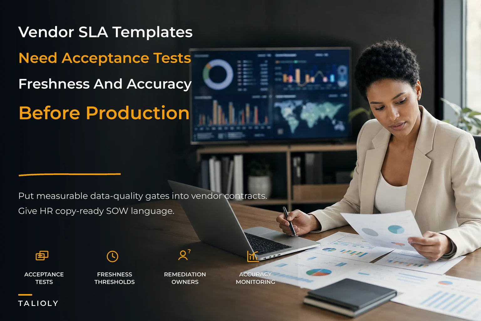 Skills data vendor SLA templates procurement can copy