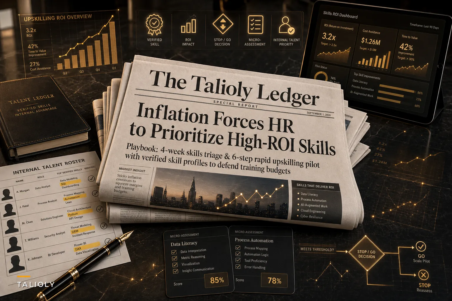 Sticky Inflation and Training Budgets: A Practical Playbook to Prioritize High‑ROI Skill Work with Verified Skill Profiles