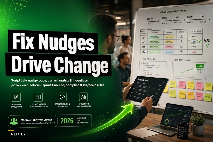 Stop ineffective nudges: A/B test recipes to change manager behavior