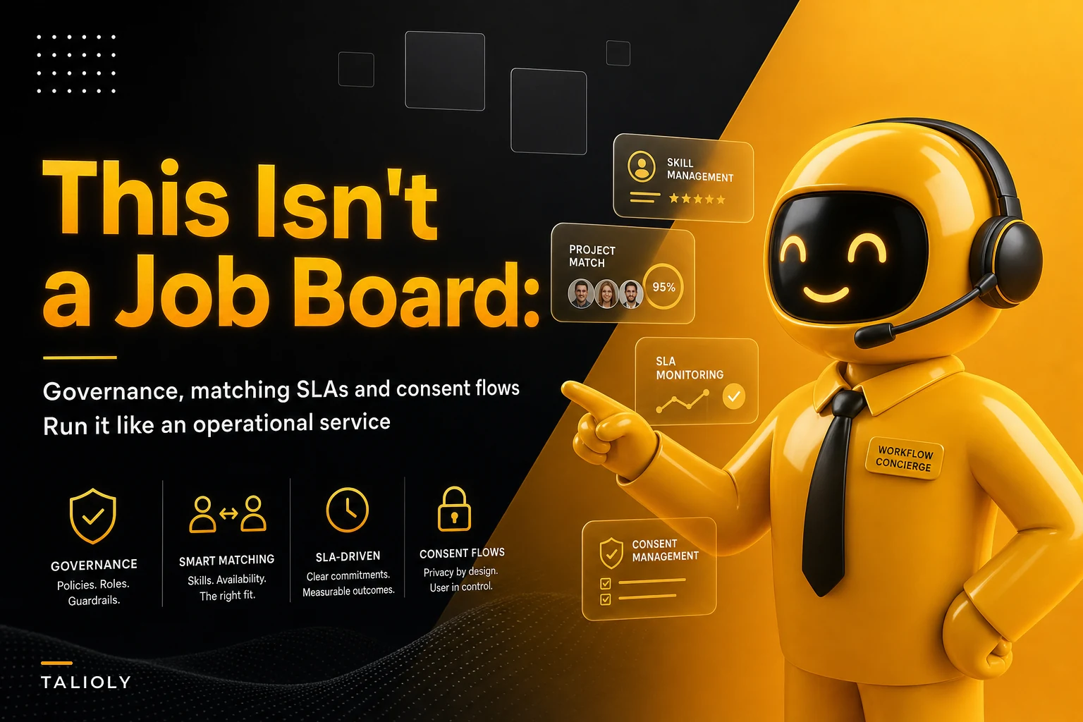 Your internal marketplace isn't a job board — governance, matching SLAs and consent flows to run it like an operational service