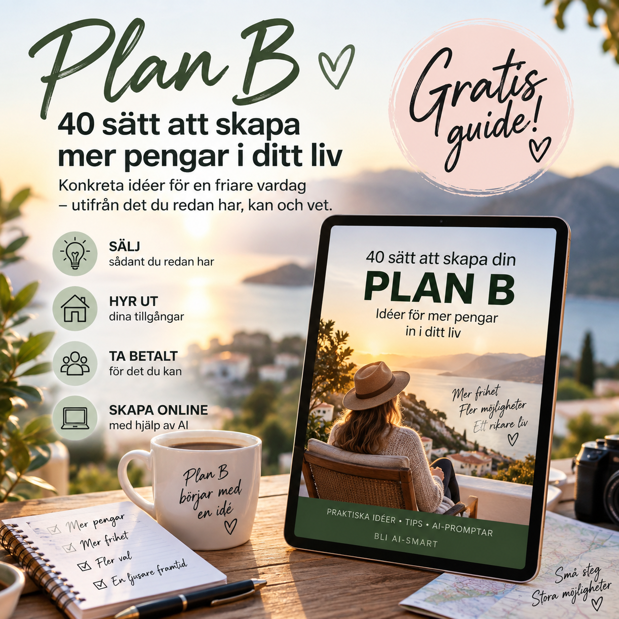 40 sätt att skapa din Plan B - Idéer för mer pengar in i ditt liv