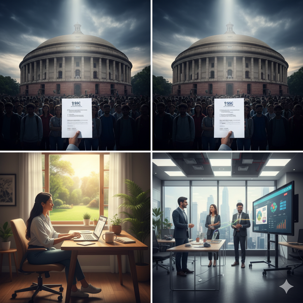 How should India handle the SSC Protest?