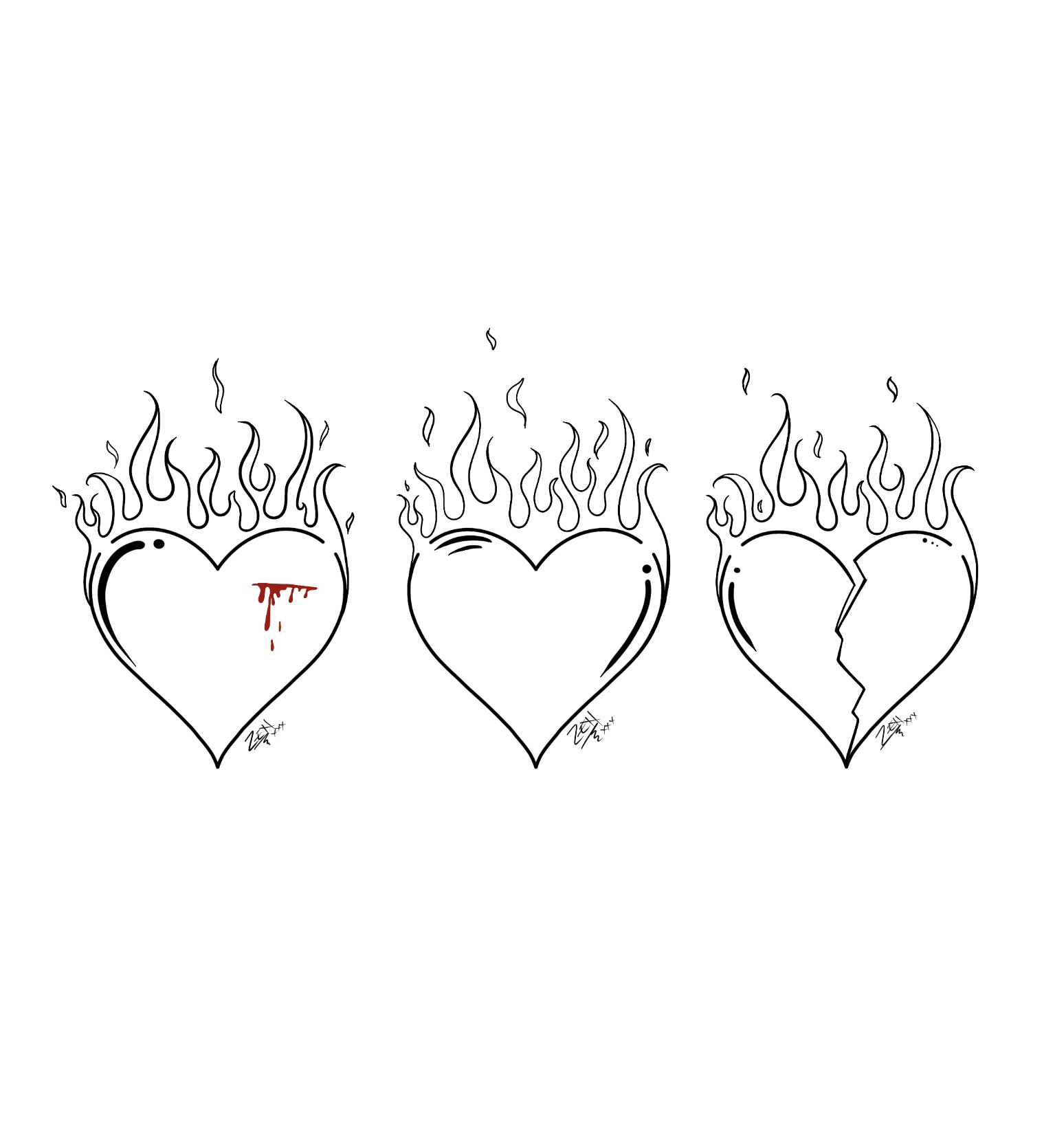 Flaming Hearts