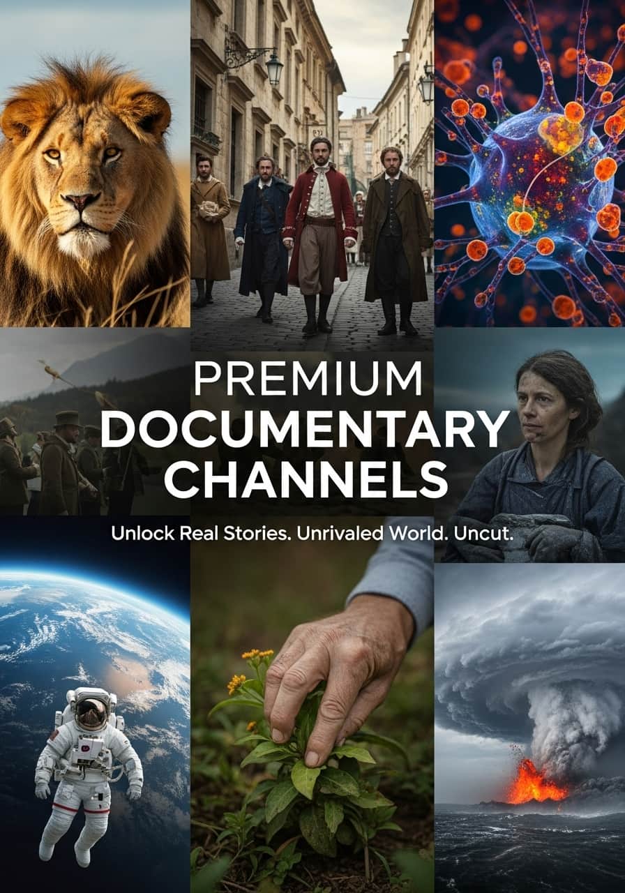 A selection of documentaries on IPTV LUX TV