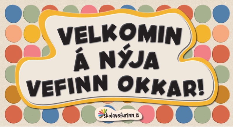 Velkomin á nýja vefinn okkar!