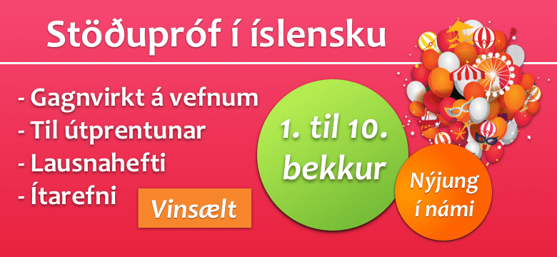 Stöðupróf í íslensku