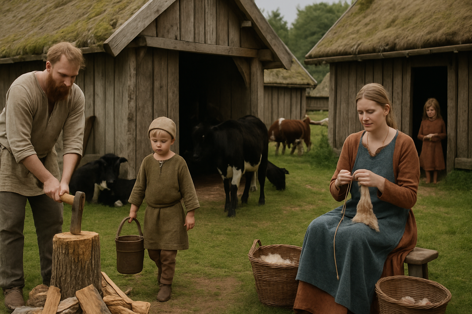 Vikings: Daily life.