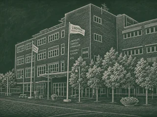 Lindholmens tekniska gymnasium, Göteborg — illustrerat skolporträtt