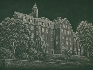 Hvitfeldtska gymnasiet, Göteborg — illustrerat skolporträtt