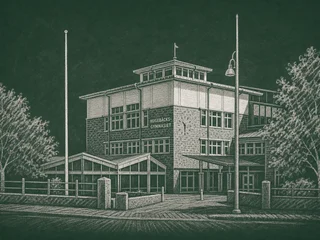 Hulebäcksgymnasiet, Härryda — illustrated school portrait