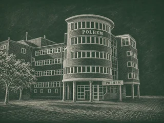 Polhemsgymnasiet, Göteborg — illustrated school portrait