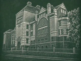 Kungsh gy/Sthlms Musikgy, Stockholm — illustrerat skolporträtt