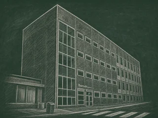 Bernadottegymnasiet, Stockholm — illustrated school portrait