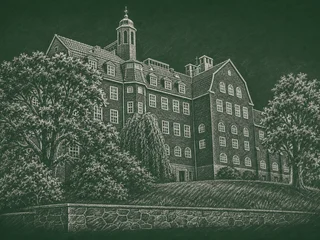 Hvitfeldtska gymnasiet, Göteborg — illustrerat skolporträtt