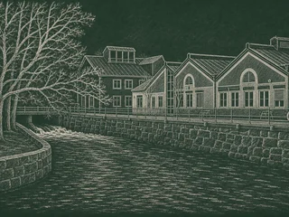 Rudbecksgymnasiet, Tidaholm — illustrated school portrait