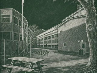 Kungsholmens Västra Gymnasium, Stockholm — illustrerat skolporträtt