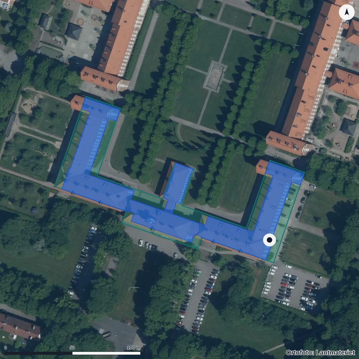 Aerial view of Specialpedagogisk resursgrupp, orthophoto from Lantmäteriet