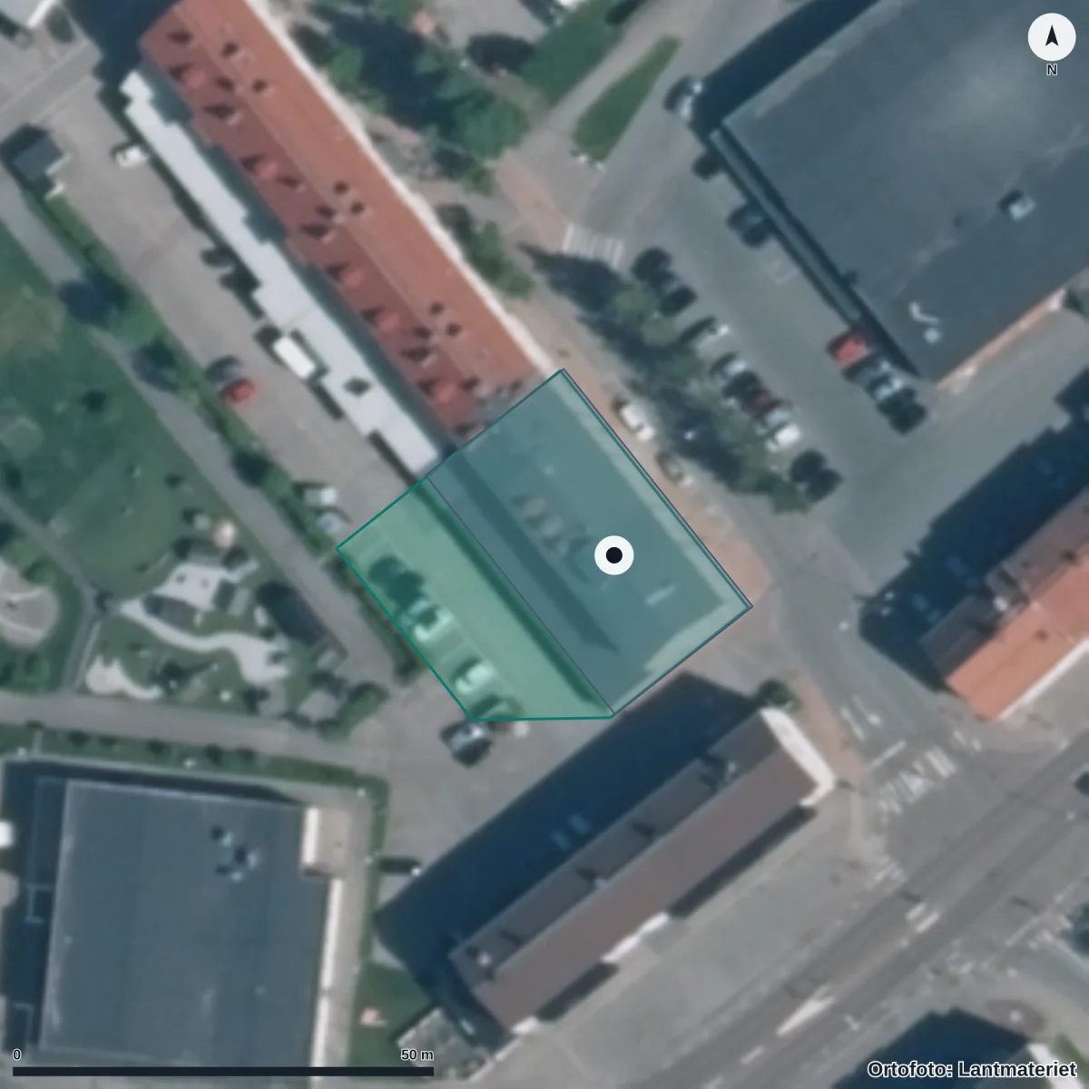 Aerial view of Central Insamlingsenhet Kommunal verksamhet, orthophoto from Lantmäteriet