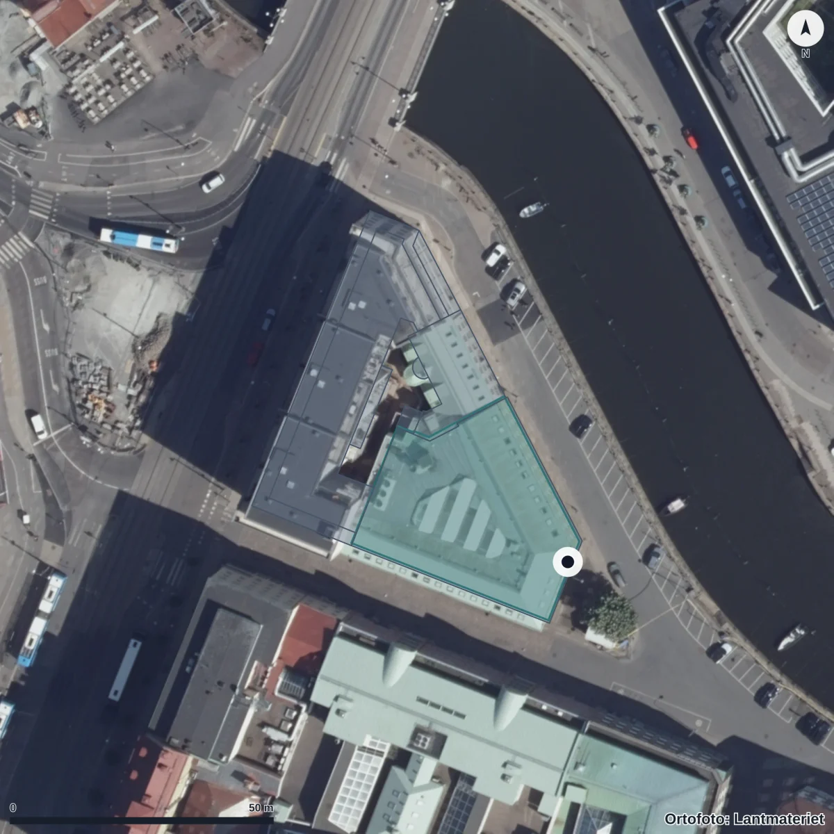 Flygbild över Arbvux, ortofoto från Lantmäteriet