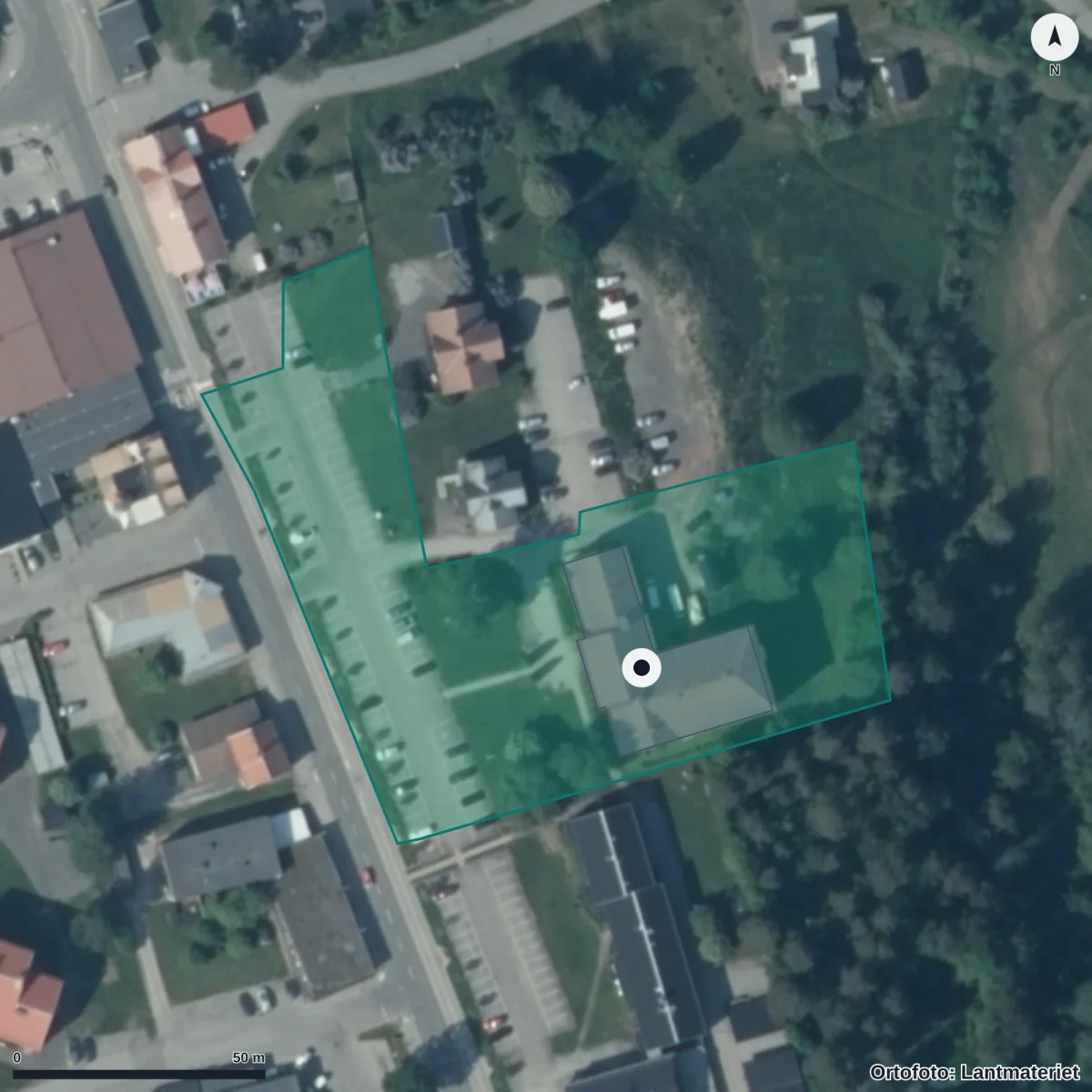 Aerial view of Central Insamlingsenhet, orthophoto from Lantmäteriet