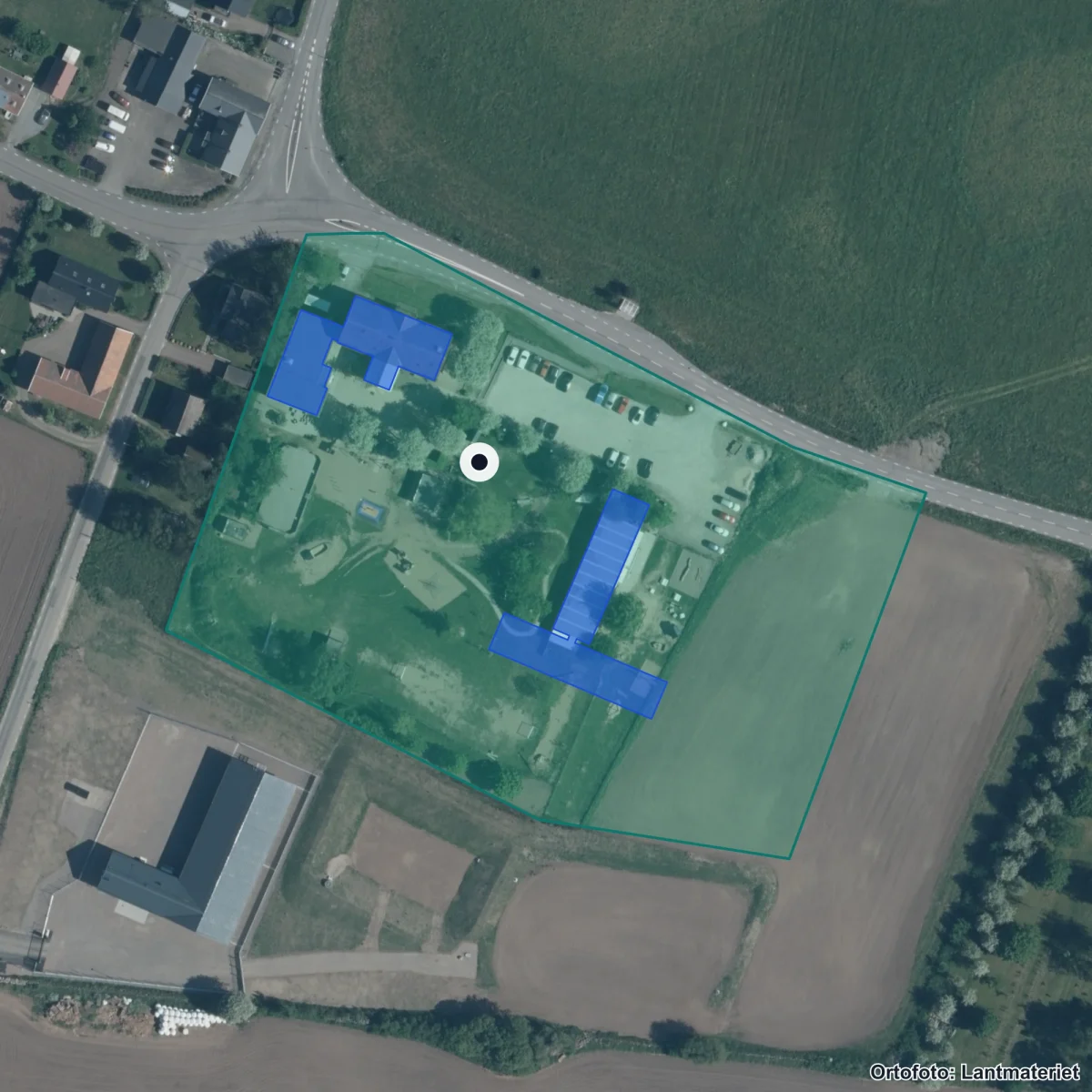 Aerial view of Asken, orthophoto from Lantmäteriet