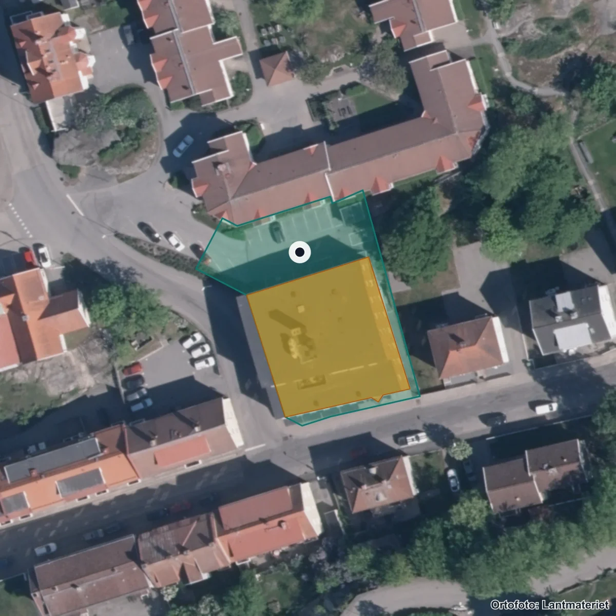 Aerial view of Modersmålsundervisning och studiehandledning, orthophoto from Lantmäteriet