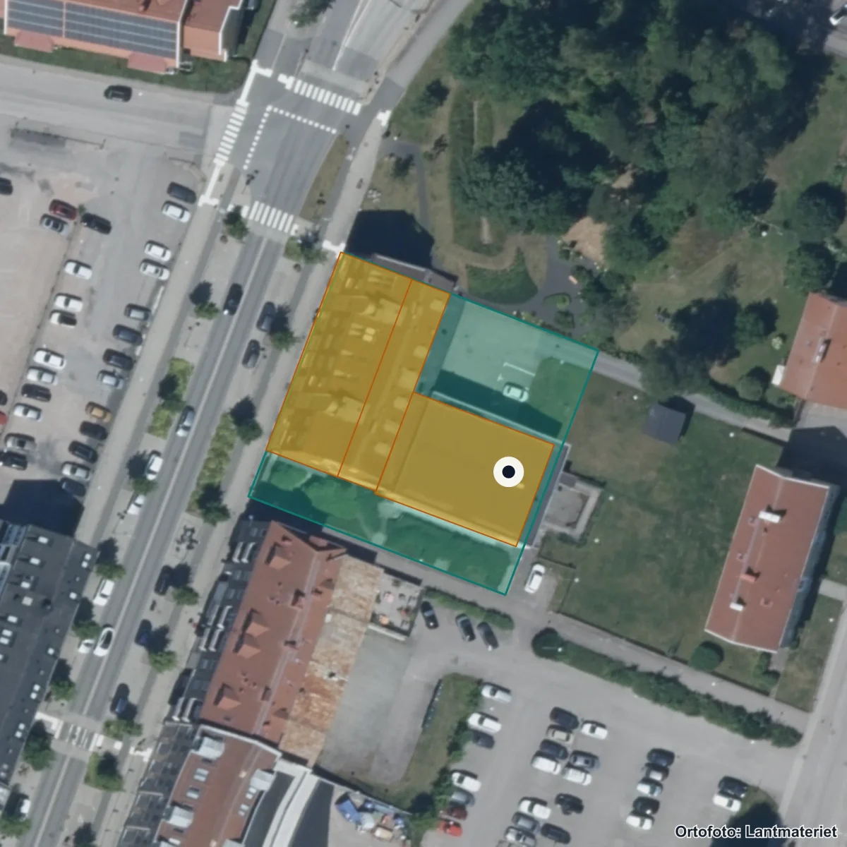 Aerial view of Resursverksamheter, orthophoto from Lantmäteriet