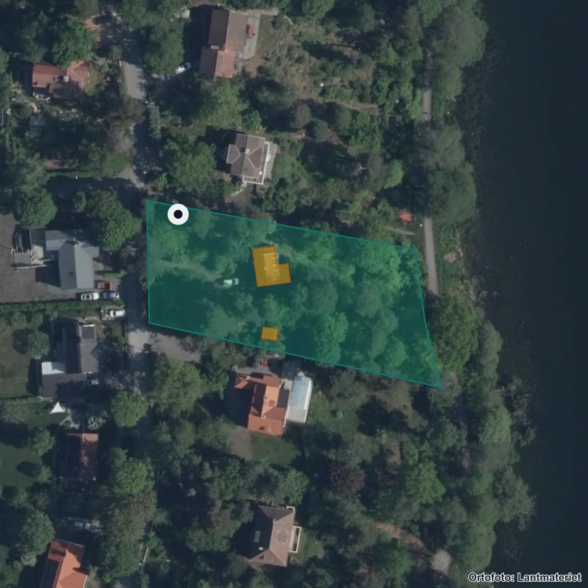 Aerial view of Rälsen Norrviken, orthophoto from Lantmäteriet
