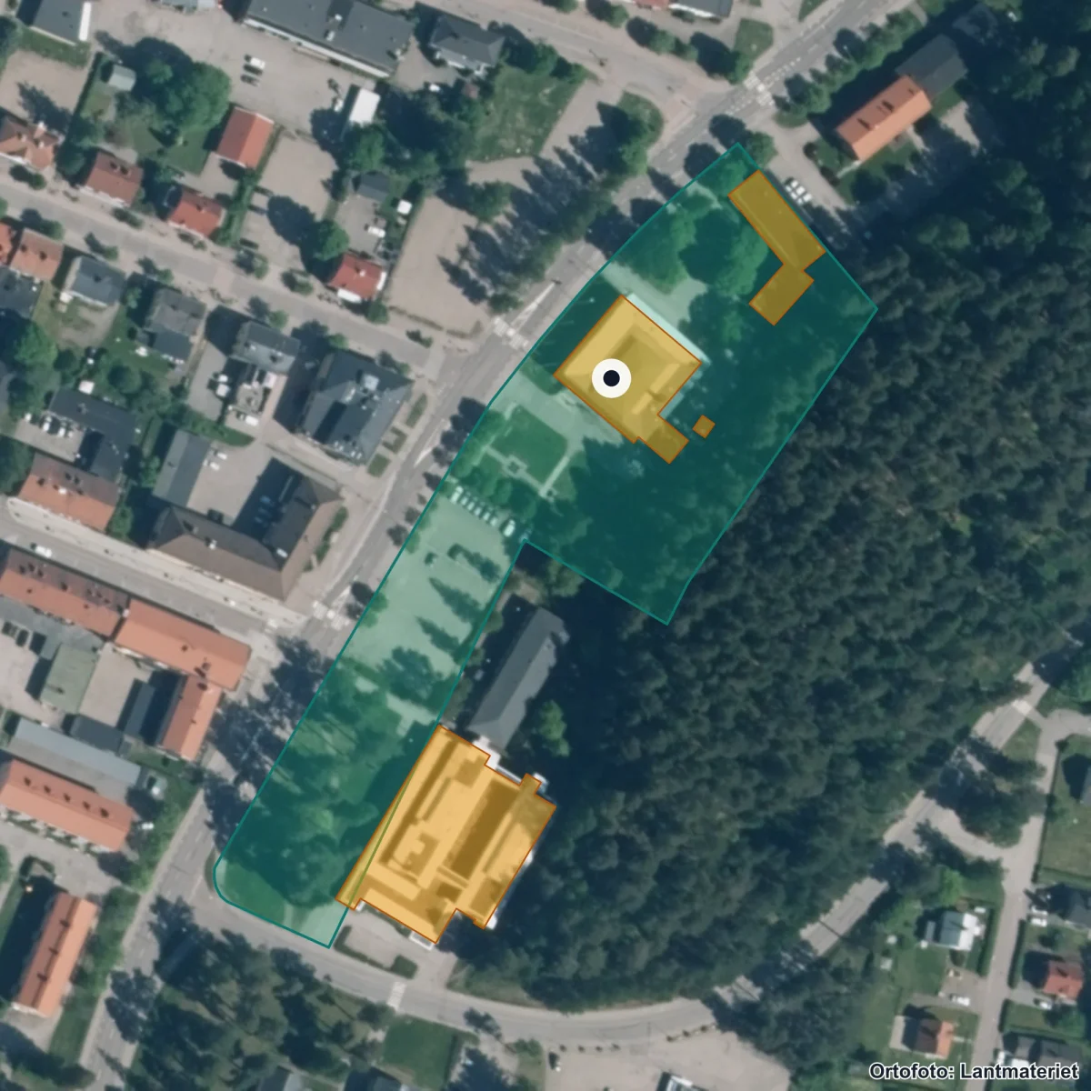 Aerial view of Central Insamlingsenhet Enskild verksamhet, orthophoto from Lantmäteriet