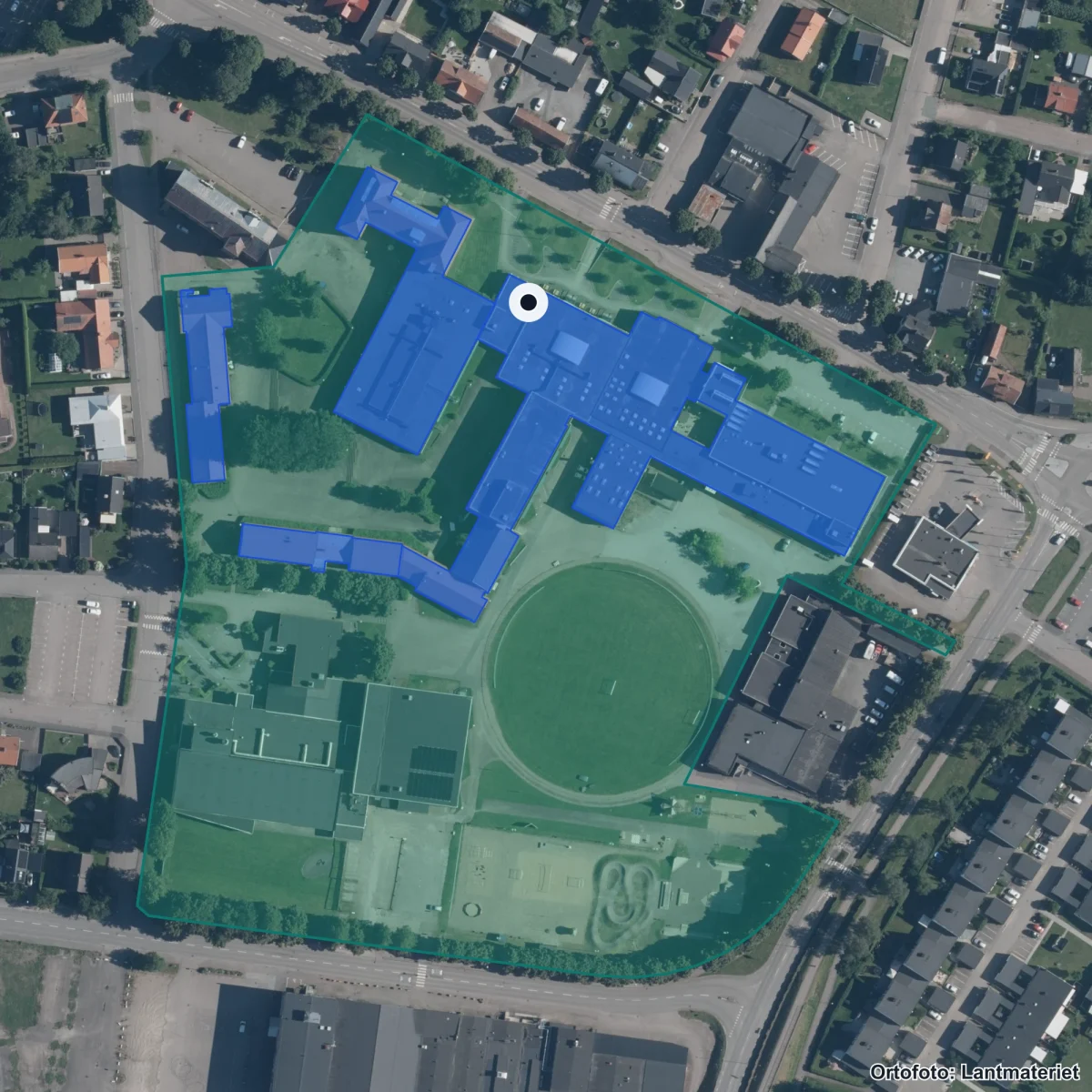 Aerial view of Vuxenutbildning, orthophoto from Lantmäteriet