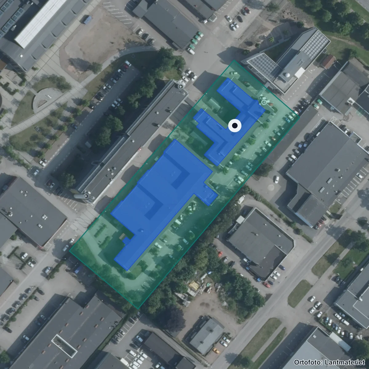 Aerial view of Kommunal vuxenutbildning, orthophoto from Lantmäteriet