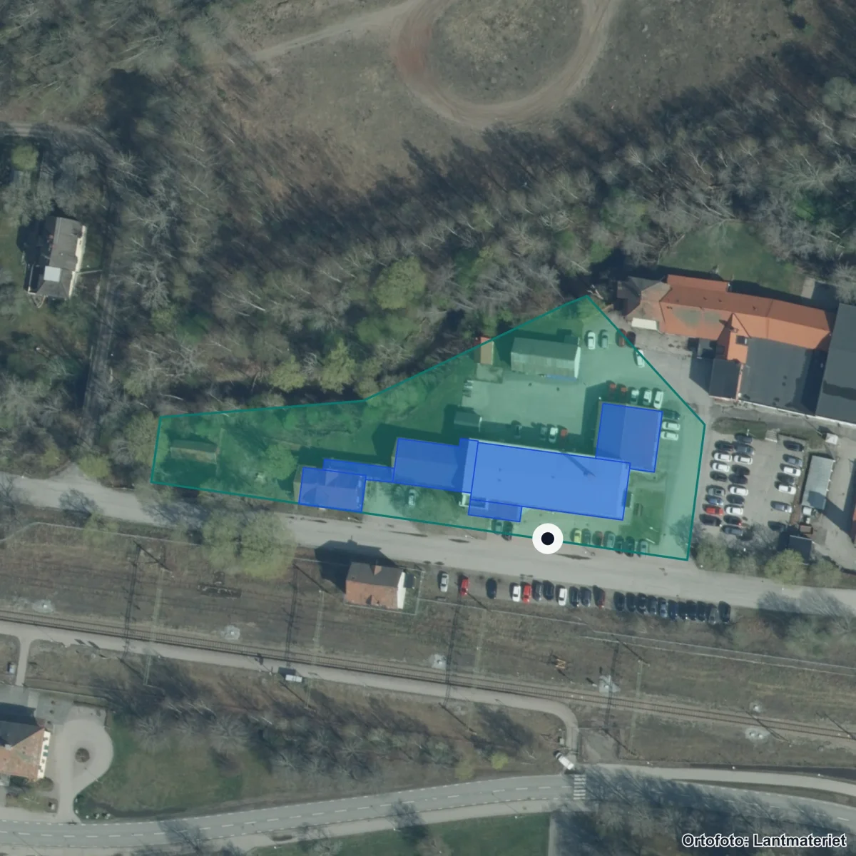 Aerial view of Cll, orthophoto from Lantmäteriet