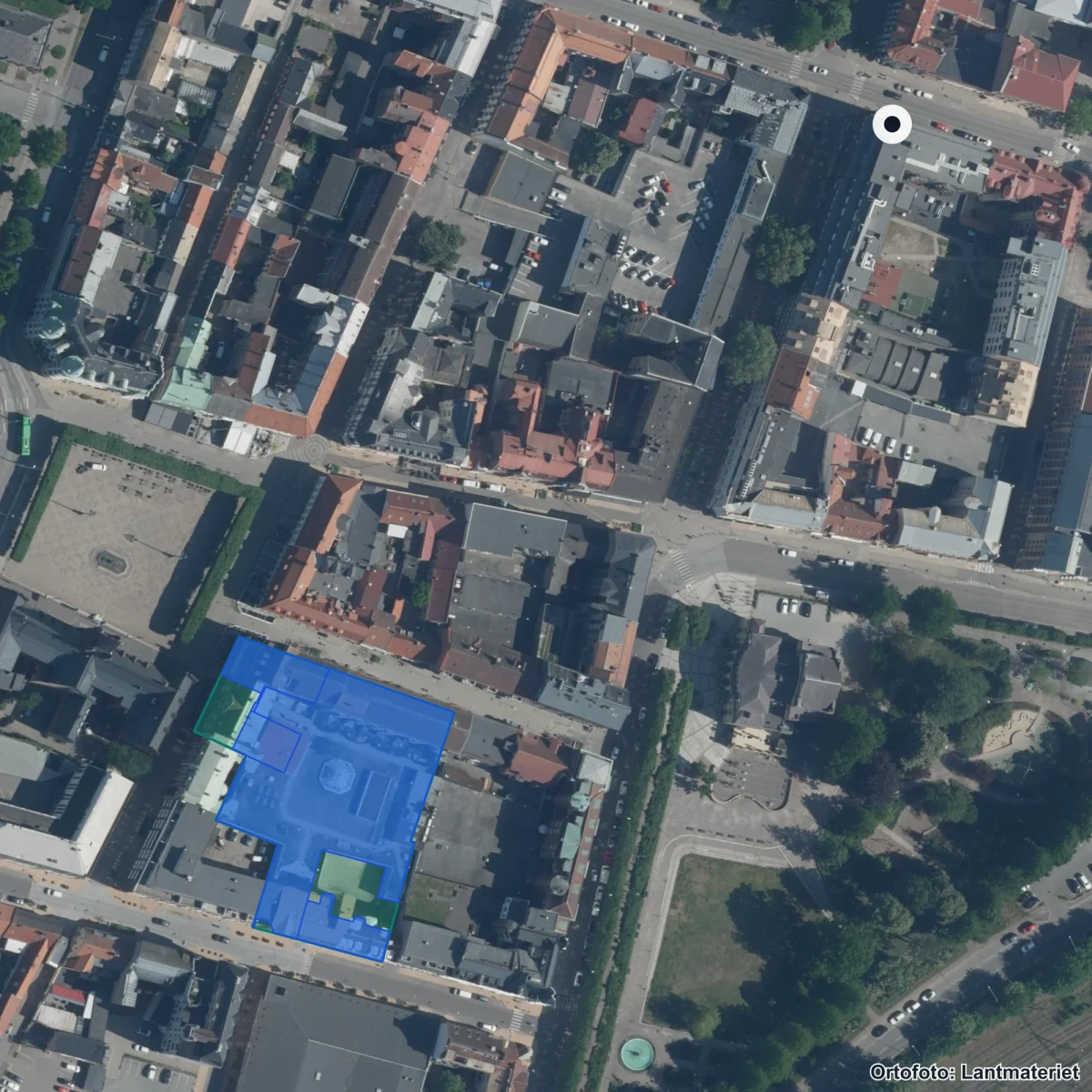 Aerial view of Vuxenutbildning, orthophoto from Lantmäteriet
