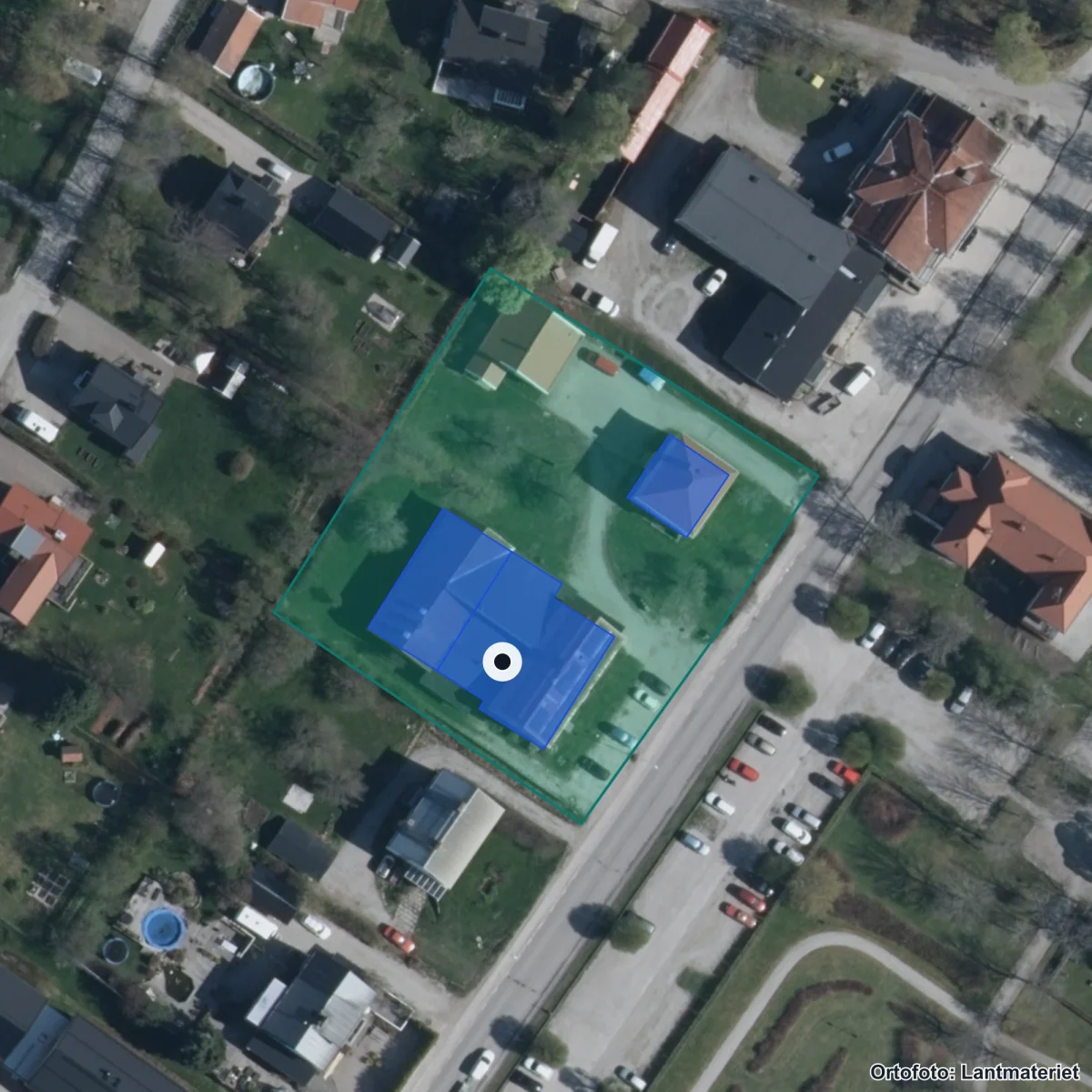 Aerial view of VUX Nordanstig, orthophoto from Lantmäteriet