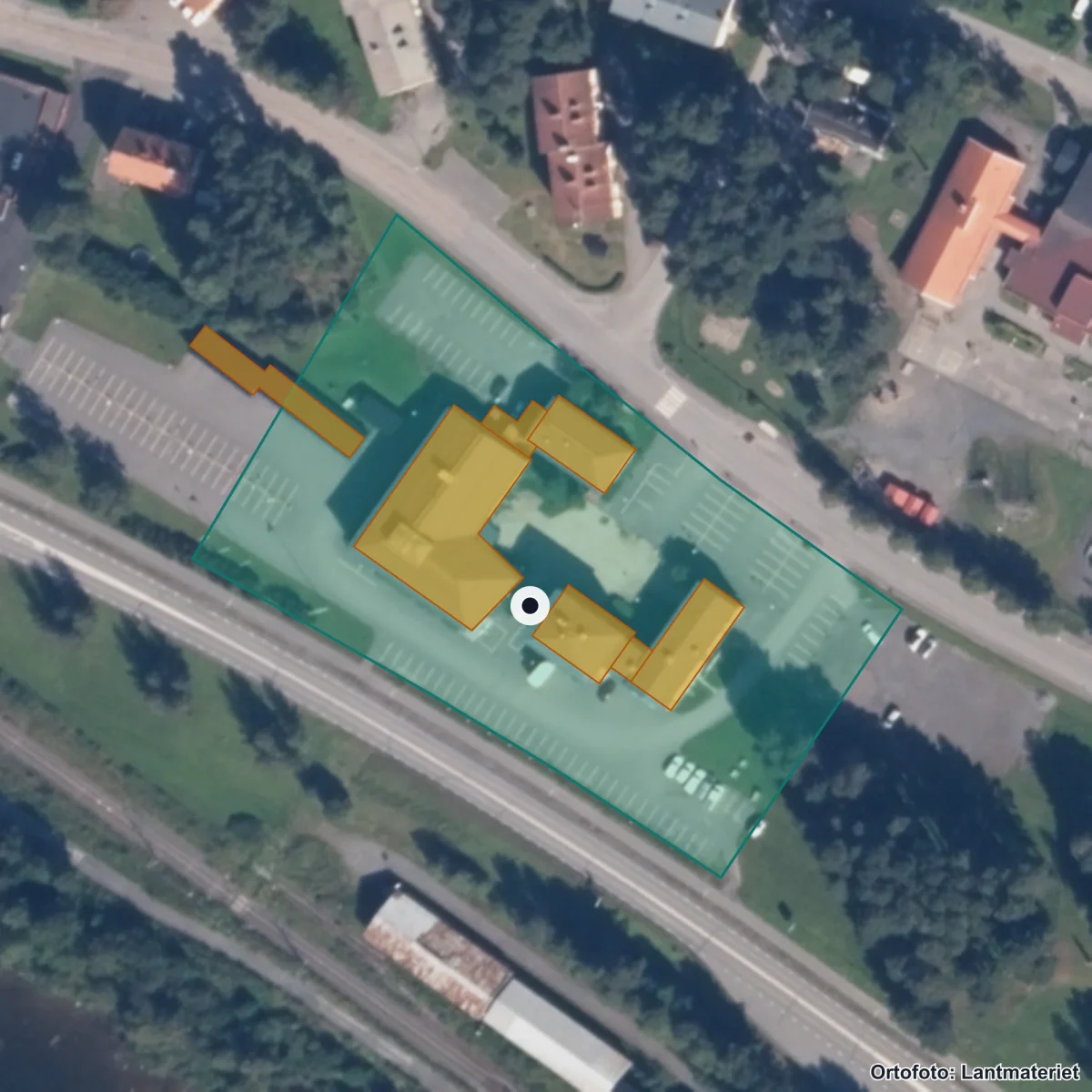 Aerial view of Central Insamlingsenhet Enskild verksamhet, orthophoto from Lantmäteriet
