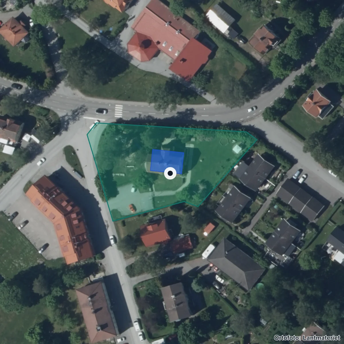 Aerial view of Trio Förskolor Ab-krumilur, orthophoto from Lantmäteriet
