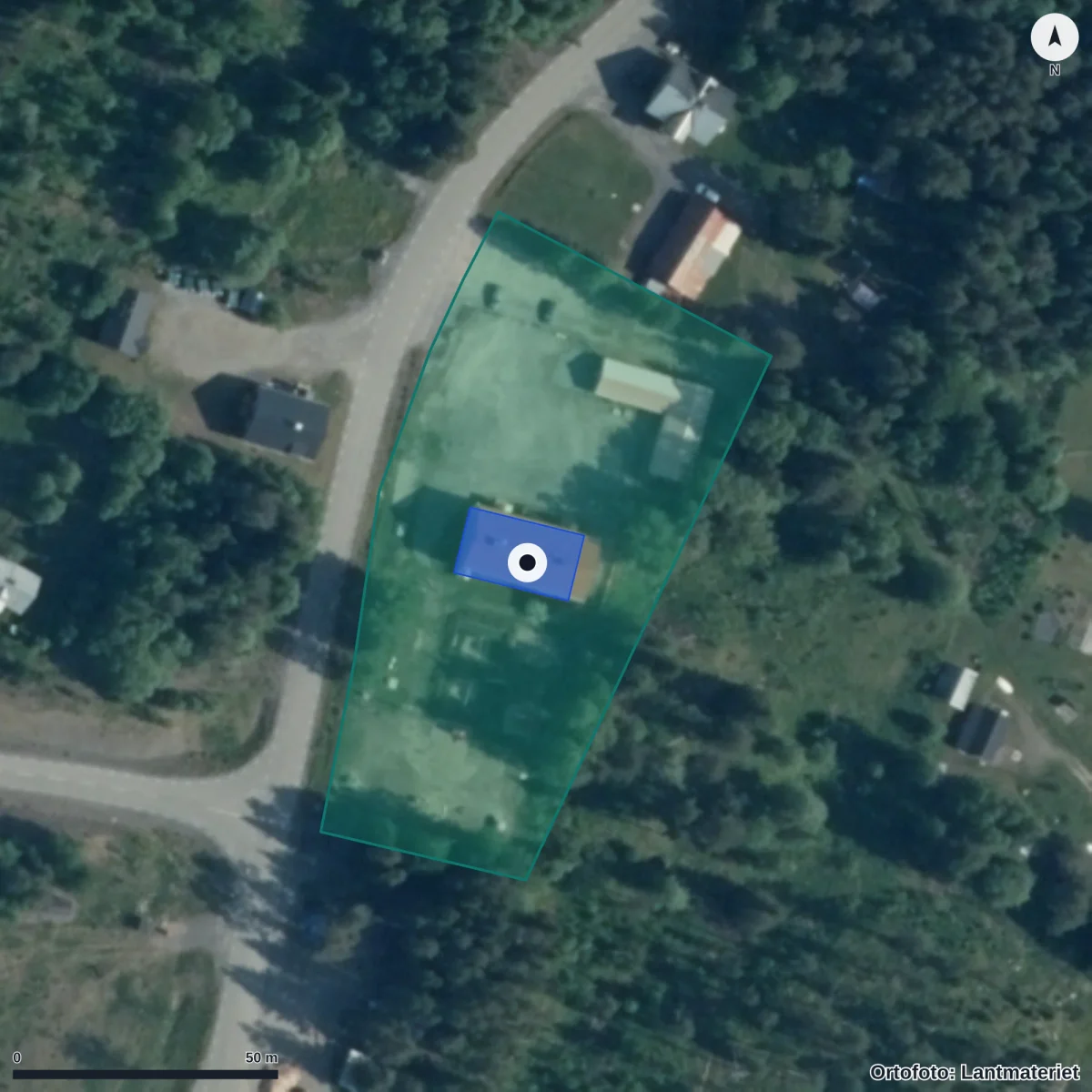 Aerial view of Samhällskooperativet Byssbon Ek.förening, orthophoto from Lantmäteriet